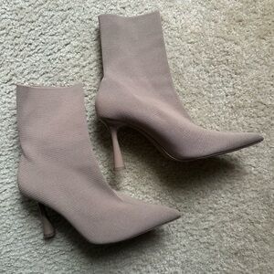 Zara Women's Heeled Boots in Taupe